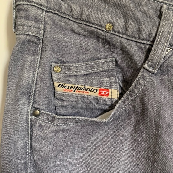 Vintage Y2K Diesel Low Rise Jeans 30 Grey - Picture 6 of 9